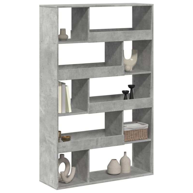 Casa si Gradina - Mobilier - Biblioteci si rafturi - Biblioteci - Separator de camera, gri beton, 100x33x156,5 cm, lemn prelucrat - Infinity.ro