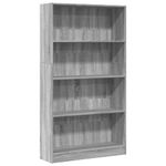 Casa si Gradina - Mobilier - Biblioteci si rafturi - Biblioteci - Biblioteca, gri sonoma, 80x24x143 cm, lemn prelucrat - Infinity.ro
