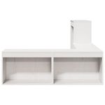 Casa si Gradina - Mobilier - Comode si corpuri - Noptiere - Noptiera cu birou, alb, 232x112x75 cm lemn masiv de pin - Infinity.ro