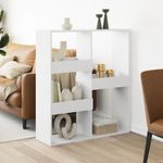 Casa si Gradina - Mobilier - Biblioteci si rafturi - Biblioteci - Separator de camera, alb, 100x33x115 cm, lemn prelucrat - Infinity.ro