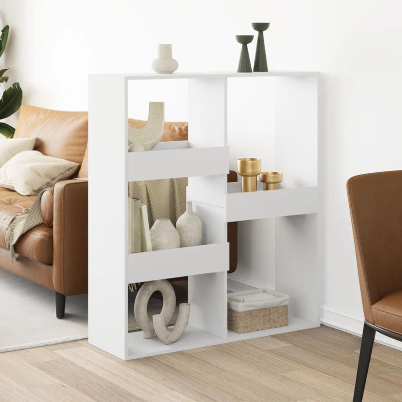 Casa si Gradina - Mobilier - Biblioteci si rafturi - Biblioteci - Separator de camera, alb, 100x33x115 cm, lemn prelucrat - Infinity.ro
