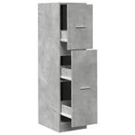 Casa si Gradina - Mobilier - Dulapuri si sifoniere - Dulapuri - Dulap de farmacie, gri beton, 30x41x118 cm, lemn prelucrat - Infinity.ro