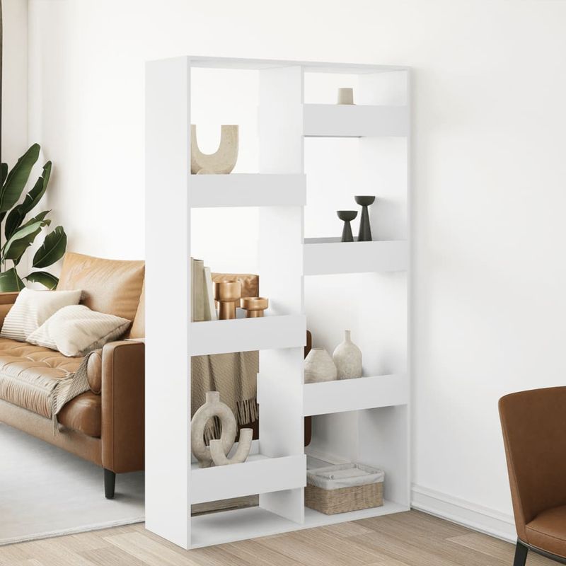 Casa si Gradina - Mobilier - Biblioteci si rafturi - Biblioteci - Separator de camera, alb, 100x33x175 cm, lemn prelucrat - Infinity.ro