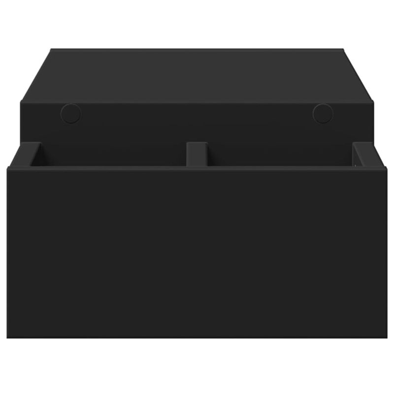 Laptop, Telefoane si Tablete - Laptopuri si accesorii - Accesorii Laptop - Standuri/Coolere notebook - Suport monitor cu depozitare, negru, 70x27x15cm, lemn prelucrat - Infinity.ro