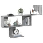 Casa si Gradina - Mobilier - Biblioteci si rafturi - Rafturi - Raft de perete, gri sonoma, 100x15x70 cm, lemn prelucrat - Infinity.ro