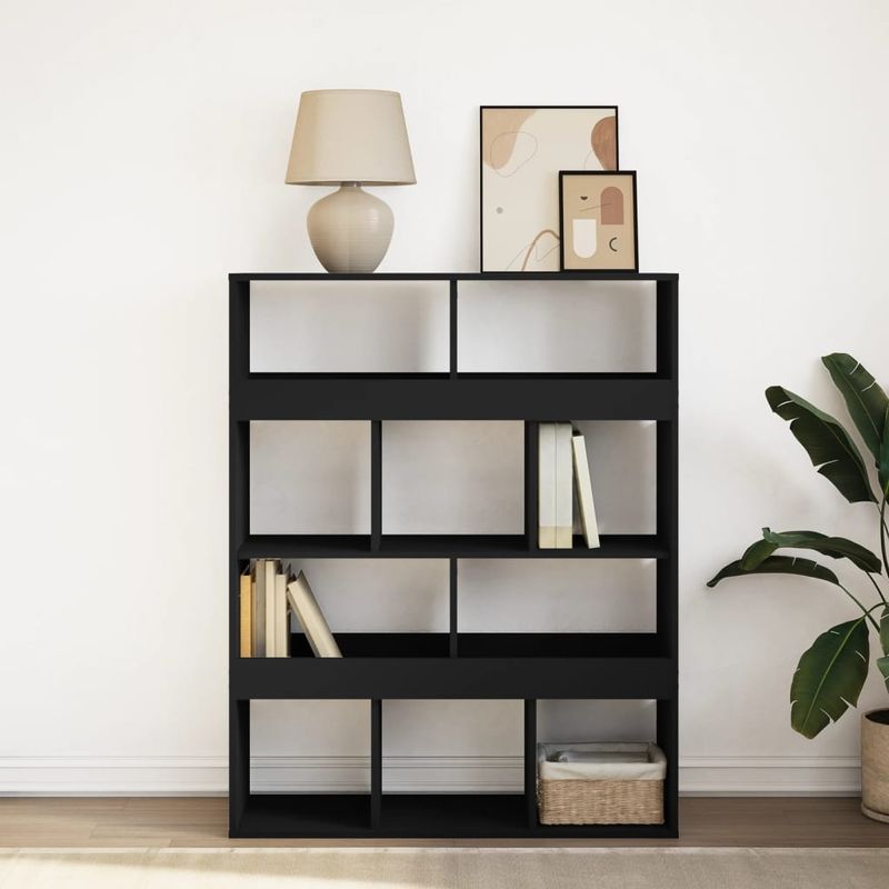 Casa si Gradina - Mobilier - Biblioteci si rafturi - Biblioteci - Biblioteca, negru, 100x33x125,5 cm, lemn prelucrat - Infinity.ro