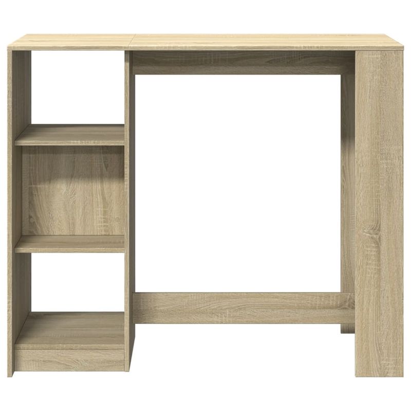 Casa si Gradina - Mobilier - Mese si birouri - Mese bucatarie si dining - Masa bar cu raft stejar Sonoma, 124x46x103,5 cm, lemn prelucrat - Infinity.ro