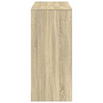Casa si Gradina - Mobilier - Mese si birouri - Mese bucatarie si dining - Masa bar cu raft stejar Sonoma, 124x46x103,5 cm, lemn prelucrat - Infinity.ro