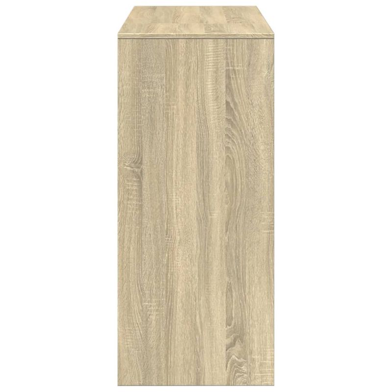 Casa si Gradina - Mobilier - Mese si birouri - Mese bucatarie si dining - Masa bar cu raft stejar Sonoma, 124x46x103,5 cm, lemn prelucrat - Infinity.ro