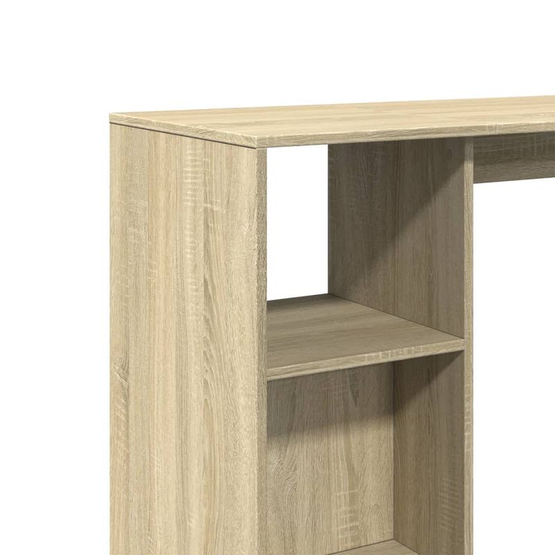 Casa si Gradina - Mobilier - Mese si birouri - Mese bucatarie si dining - Masa bar cu raft stejar Sonoma, 124x46x103,5 cm, lemn prelucrat - Infinity.ro