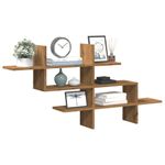 Casa si Gradina - Mobilier - Biblioteci si rafturi - Rafturi - Raft de perete stejar artizanal 124,5x18x60,5 cm lemn prelucrat - Infinity.ro
