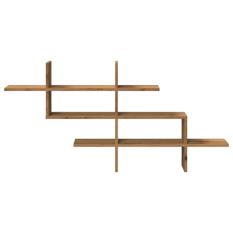 Casa si Gradina - Mobilier - Biblioteci si rafturi - Rafturi - Raft de perete stejar artizanal 124,5x18x60,5 cm lemn prelucrat - Infinity.ro