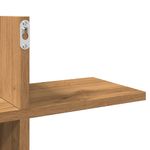 Casa si Gradina - Mobilier - Biblioteci si rafturi - Rafturi - Raft de perete stejar artizanal 124,5x18x60,5 cm lemn prelucrat - Infinity.ro