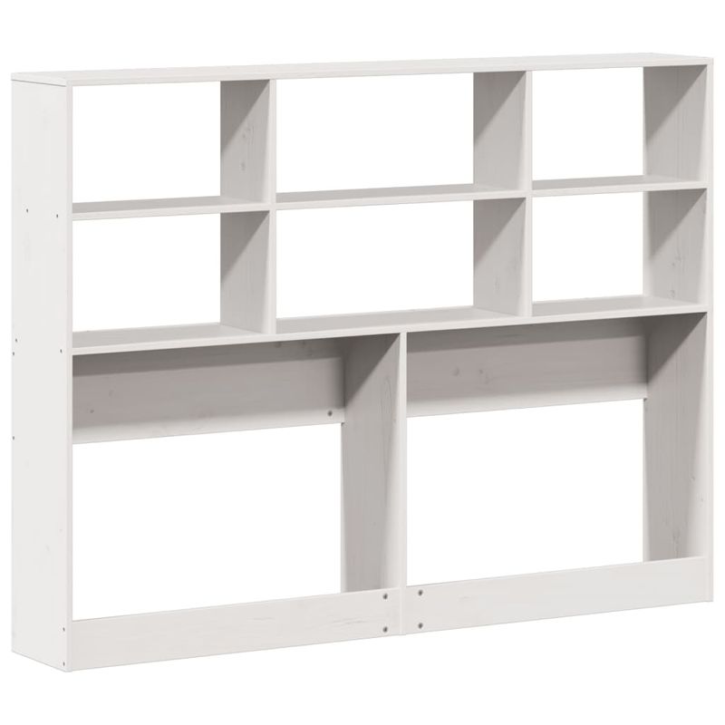 Casa si Gradina - Mobilier - Paturi si accesorii - Accesorii paturi - Tablie de pat cu depozitare alb 120 cm lemn masiv de pin - Infinity.ro