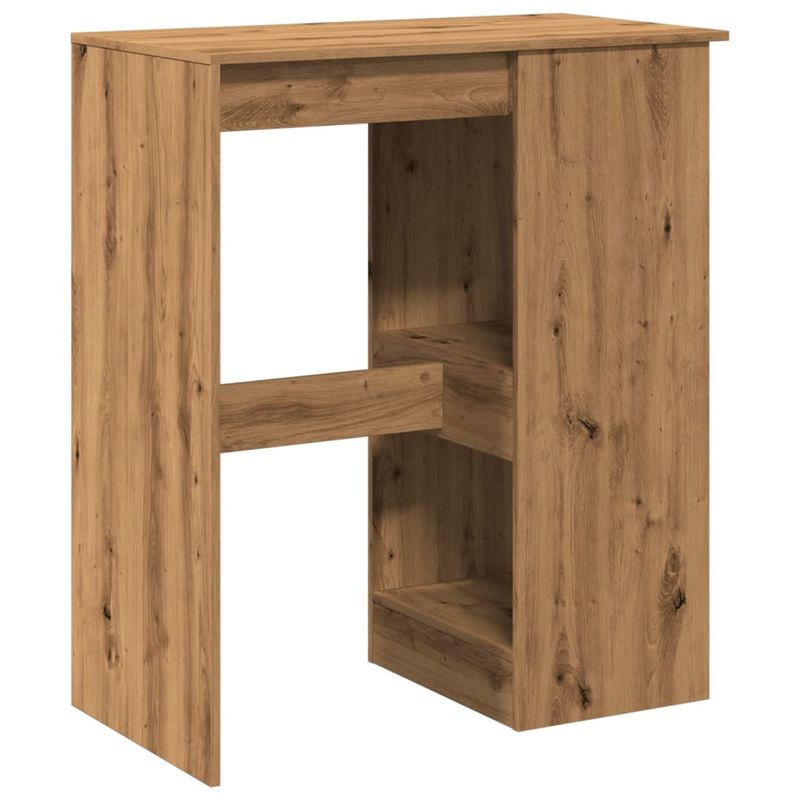 Casa si Gradina - Mobilier - Mese si birouri - Mese bucatarie si dining - Masa de bar cu rafturi, stejar artizanal 90x47,5x103,5 cm lemn - Infinity.ro