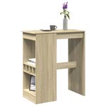 Casa si Gradina - Mobilier - Mese si birouri - Mese bucatarie si dining - Masa bar cu raft stejar Sonoma 90x47,5x103,5 cm lemn prelucrat - Infinity.ro