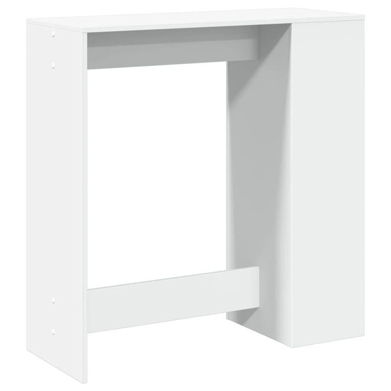 Casa si Gradina - Mobilier - Mese si birouri - Mese bucatarie si dining - Masa de bar cu rafturi, alb, 101x40x103,5 cm, lemn prelucrat - Infinity.ro