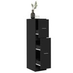 Casa si Gradina - Mobilier - Dulapuri si sifoniere - Dulapuri - Dulap de farmacie, negru, 30x41x118 cm, lemn prelucrat - Infinity.ro