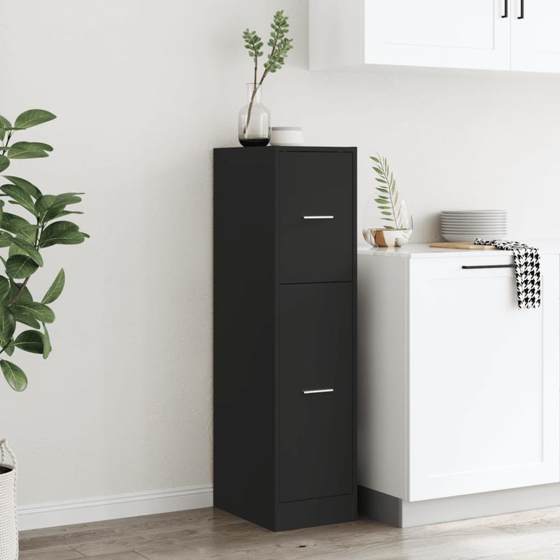 Casa si Gradina - Mobilier - Dulapuri si sifoniere - Dulapuri - Dulap de farmacie, negru, 30x41x118 cm, lemn prelucrat - Infinity.ro