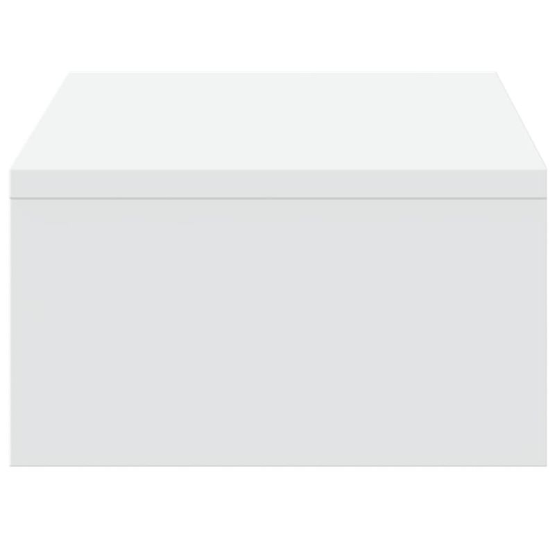 Laptop, Telefoane si Tablete - Laptopuri si accesorii - Accesorii Laptop - Standuri/Coolere notebook - Suport monitor cu sertare, alb, 50x27x15 cm, lemn prelucrat - Infinity.ro