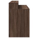 Casa si Gradina - Mobilier - Mese si birouri - Birouri - Birou cu lumini LED, stejar maro, 120x55x91 cm, lemn prelucrat - Infinity.ro