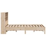 Casa si Gradina - Mobilier - Paturi si accesorii - Paturi - Pat cu biblioteca fara saltea, 140x200 cm, lemn masiv de pin - Infinity.ro