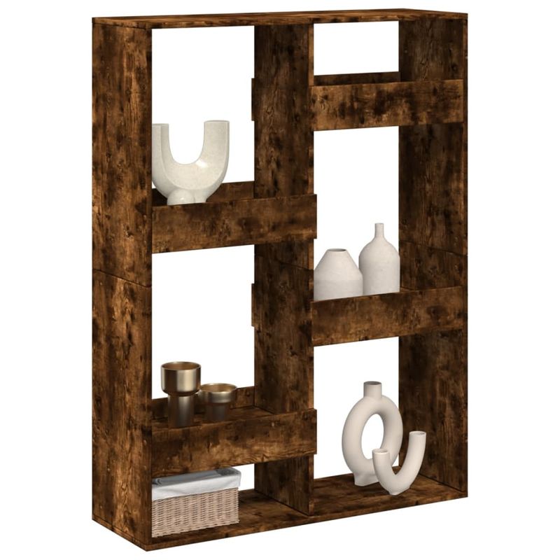 Casa si Gradina - Mobilier - Biblioteci si rafturi - Biblioteci - Separator camera, stejar fumuriu, 100x33x135 cm, lemn prelucrat - Infinity.ro