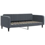 Casa si Gradina - Mobilier - Paturi si accesorii - Paturi - Cadru de pat, gri inchis, 100x200 cm, catifea - Infinity.ro
