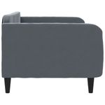 Casa si Gradina - Mobilier - Paturi si accesorii - Paturi - Cadru de pat, gri inchis, 100x200 cm, catifea - Infinity.ro