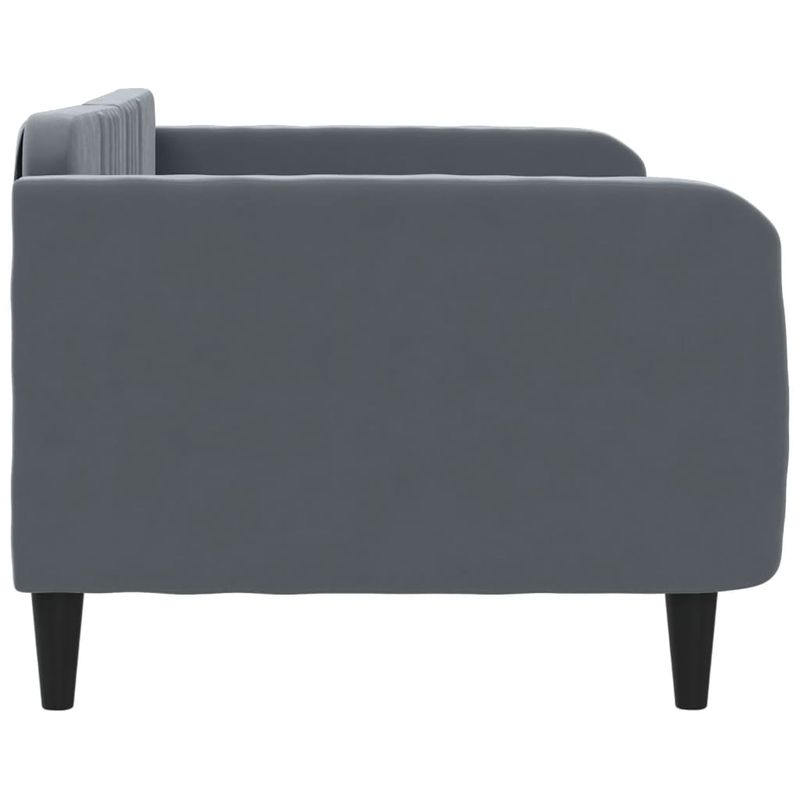 Casa si Gradina - Mobilier - Paturi si accesorii - Paturi - Cadru de pat, gri inchis, 100x200 cm, catifea - Infinity.ro