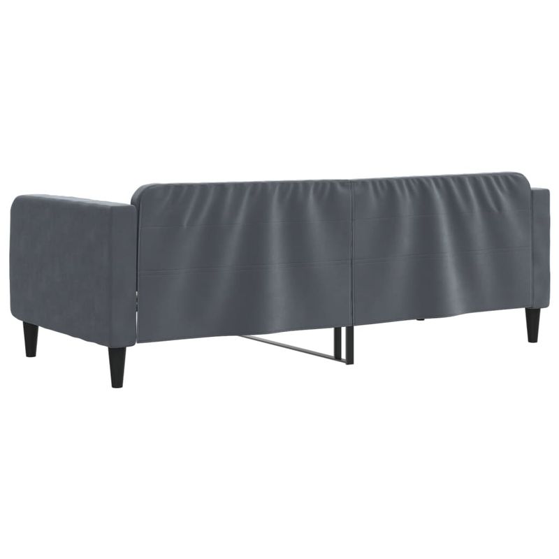 Casa si Gradina - Mobilier - Paturi si accesorii - Paturi - Cadru de pat, gri inchis, 100x200 cm, catifea - Infinity.ro