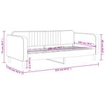 Casa si Gradina - Mobilier - Paturi si accesorii - Paturi - Cadru de pat, gri inchis, 100x200 cm, catifea - Infinity.ro