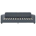 Casa si Gradina - Mobilier - Paturi si accesorii - Paturi - Pat de zi cu extensie, gri inchis, 80x200 cm, catifea - Infinity.ro