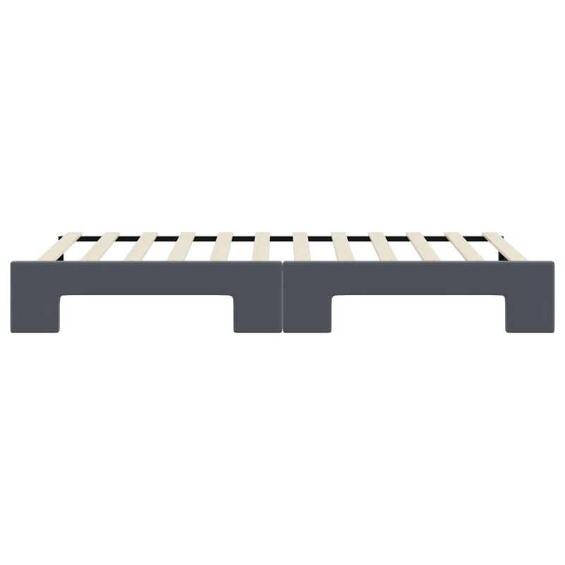 Casa si Gradina - Mobilier - Paturi si accesorii - Paturi - Pat de zi cu extensie, gri inchis, 80x200 cm, catifea - Infinity.ro