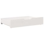 Casa si Gradina - Mobilier - Paturi si accesorii - Accesorii paturi - Sertare de pat, 2 buc., 80x55x16 cm, alb, lemn masiv de pin - Infinity.ro