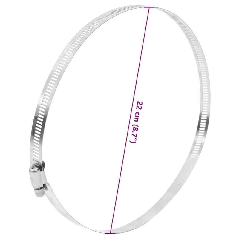 Casa si Gradina - Termice - Climatizare si ventilatie - Coliere pentru furtun, 6 buc., 91-220 mm, otel inoxidabil 304 - Infinity.ro