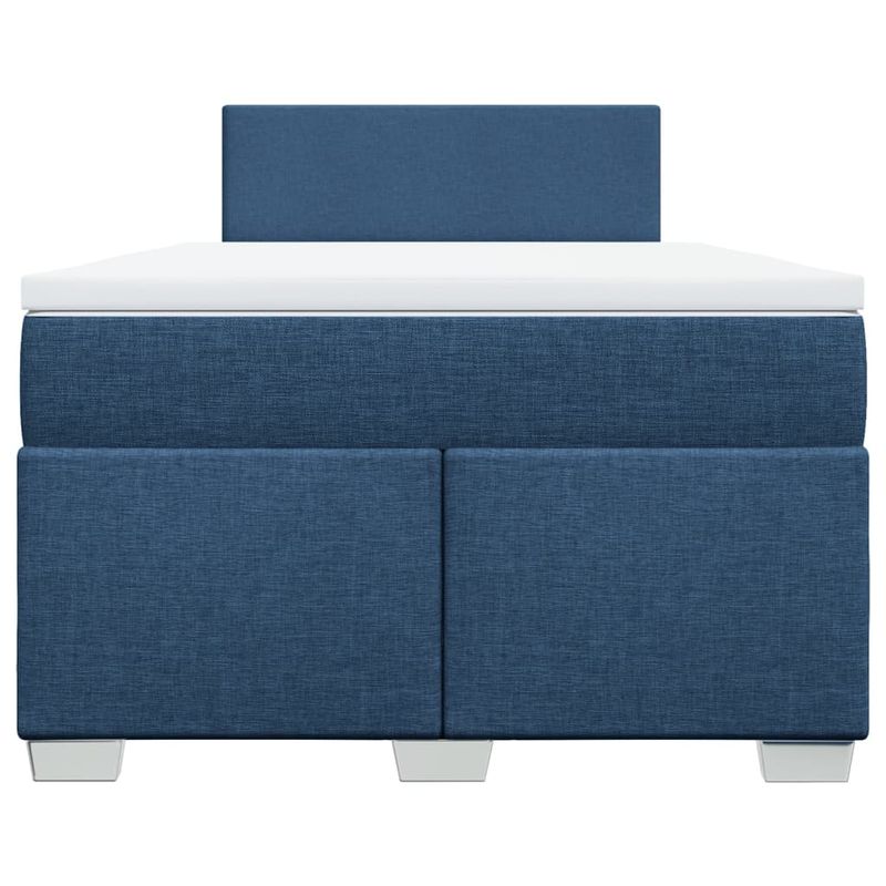 Casa si Gradina - Mobilier - Paturi si accesorii - Paturi - Pat box spring cu saltea, albastru, 120x190 cm, material textil - Infinity.ro