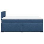 Casa si Gradina - Mobilier - Paturi si accesorii - Paturi - Pat box spring cu saltea, albastru, 120x190 cm, material textil - Infinity.ro