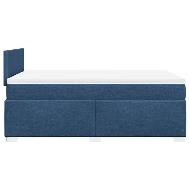 Casa si Gradina - Mobilier - Paturi si accesorii - Paturi - Pat box spring cu saltea, albastru, 120x190 cm, material textil - Infinity.ro