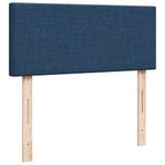 Casa si Gradina - Mobilier - Paturi si accesorii - Paturi - Pat box spring cu saltea, albastru, 120x190 cm, material textil - Infinity.ro