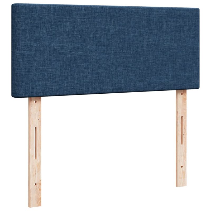 Casa si Gradina - Mobilier - Paturi si accesorii - Paturi - Pat box spring cu saltea, albastru, 120x190 cm, material textil - Infinity.ro
