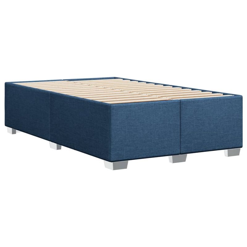 Casa si Gradina - Mobilier - Paturi si accesorii - Paturi - Pat box spring cu saltea, albastru, 120x190 cm, material textil - Infinity.ro