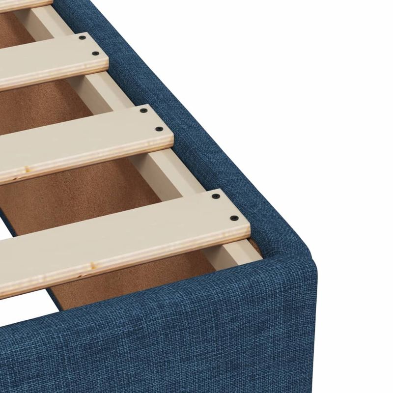 Casa si Gradina - Mobilier - Paturi si accesorii - Paturi - Pat box spring cu saltea, albastru, 120x190 cm, material textil - Infinity.ro