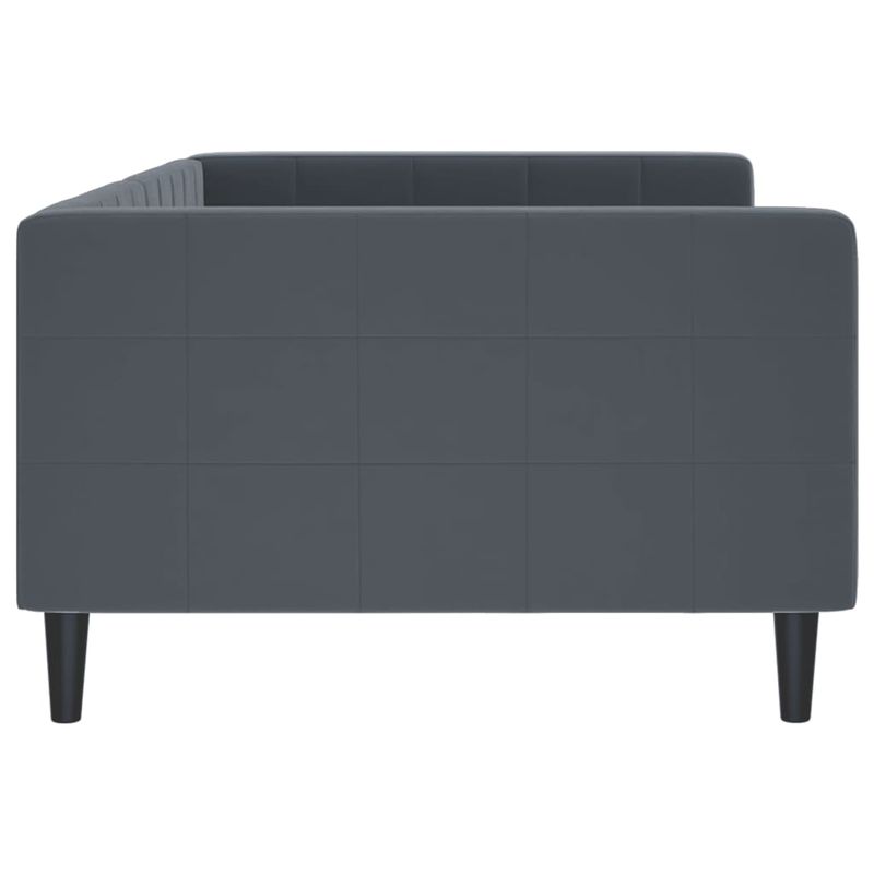 Casa si Gradina - Mobilier - Paturi si accesorii - Paturi - Cadru de pat, gri inchis, 100x200 cm, catifea - Infinity.ro