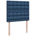 Casa si Gradina - Mobilier - Paturi si accesorii - Paturi - Pat box spring cu saltea, albastru, 120x190 cm, material textil - Infinity.ro