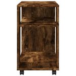 Casa si Gradina - Mobilier - Mese si birouri - Mese living - Masa laterala cu roti stejar fumuriu 70x35x60 cm lemn compozit - Infinity.ro