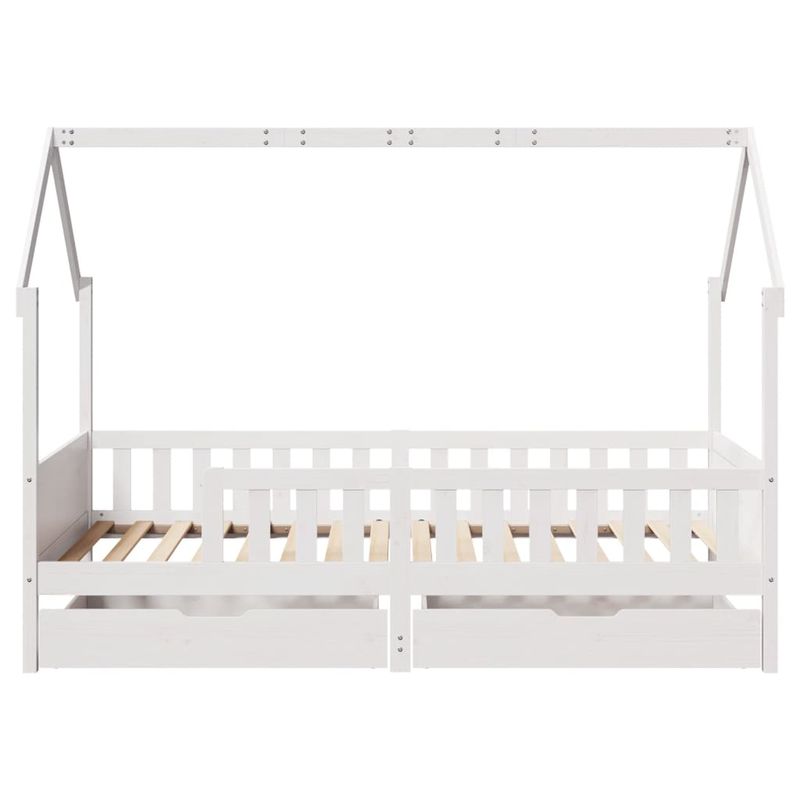 Casa si Gradina - Mobilier - Paturi si accesorii - Paturi - Cadru pat copii cu sertare, 80x200 cm, lemn masiv de pin - Infinity.ro