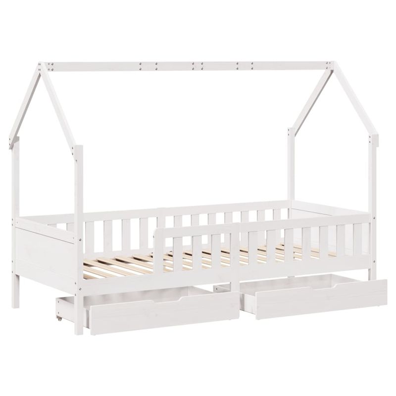 Casa si Gradina - Mobilier - Paturi si accesorii - Paturi - Cadru pat copii cu sertare, 80x200 cm, lemn masiv de pin - Infinity.ro