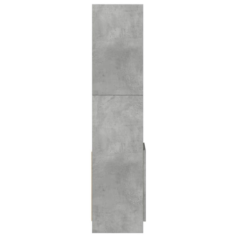 Casa si Gradina - Mobilier - Biblioteci si rafturi - Biblioteci - Dulap inalt, gri beton, 92x33x140 cm, lemn prelucrat - Infinity.ro