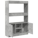 Casa si Gradina - Mobilier - Biblioteci si rafturi - Biblioteci - Dulap inalt, gri beton, 92x33x140 cm, lemn prelucrat - Infinity.ro